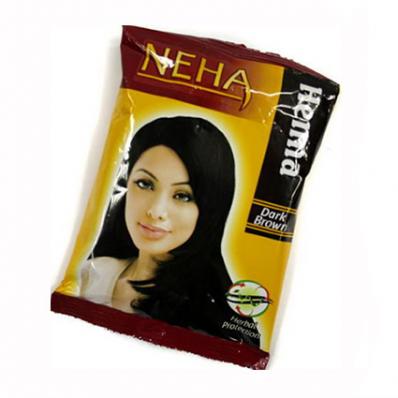 Хна для волос ТЕМНО-КОРИЧНЕВАЯ 15гр (Neha) - магазин здорового питания «Добрый лес»