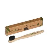 Зубная щетка ДЕТСКАЯ из бамбука с угольным напылением (Bamboobrush) - магазин здорового питания «Добрый лес»