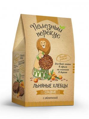 Хлебцы льняные с ОБЛЕПИХОЙ 100гр (Полезный перекус) - магазин здорового питания «Добрый лес»