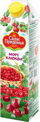 Морс КЛЮКВЕННЫЙ 1л (Сады придонья) - магазин здорового питания «Добрый лес»