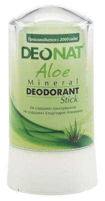 Дезодорант-Кристалл натуральный СОК АЛОЭ 60гр (DeoNat) - магазин здорового питания «Добрый лес»