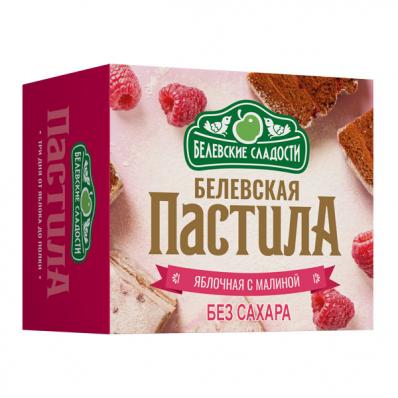 Пастила Белёвская ЯБЛОКО МАЛИНА без сахара 125гр (Белёвские сладости) - магазин здорового питания «Добрый лес»