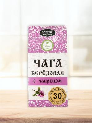 Чайный напиток ЧАГА березовая с чабрецом 30ф/п (Chagoff) - магазин здорового питания «Добрый лес»