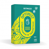 Спирулина в таблетках 400шт (Ritmico) - магазин здорового питания «Добрый лес»