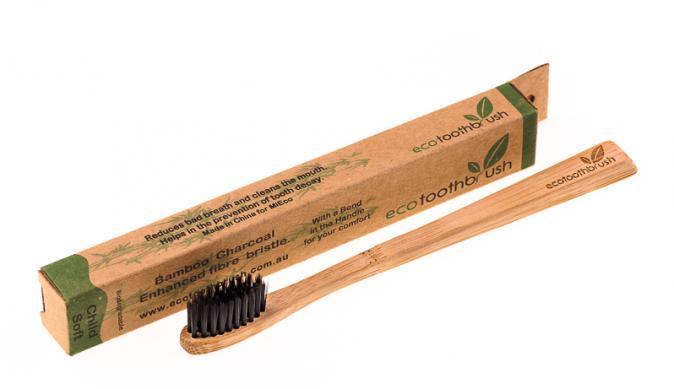 Зубная щетка УГОЛЬНАЯ из бамбука (Bamboobrush) - магазин здорового питания «Добрый лес»