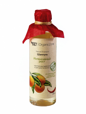 Шампунь против выпадения и для роста волос ИНТЕНСИВНЫЙ РОСТ 250мл (OrganicZone) - магазин здорового питания «Добрый лес»