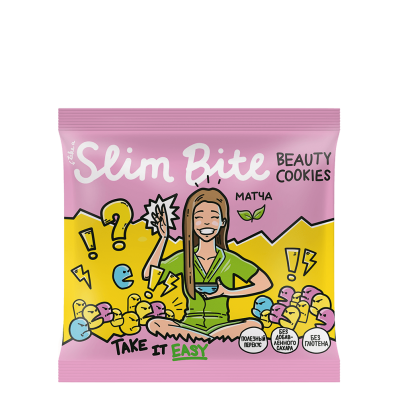 Печенье Slim Bite МАТЧА 115гр (Bitey) - магазин здорового питания «Добрый лес»