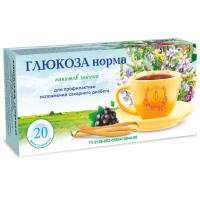 Чайный напиток ГЛЮКОЗА НОРМА 20ф/п (Фитоцентр Гордеева) - магазин здорового питания «Добрый лес»