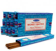 Благовония Индийские MONEY MATRIX 12 палочек (Satya) - магазин здорового питания «Добрый лес»