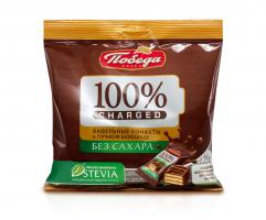 Конфеты ВАФЕЛЬНЫЕ в горьком шоколаде без сахара 150гр (Победа) - магазин здорового питания «Добрый лес»