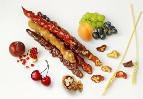 Чурчхела АССОРТИ с грецким орехом 90гр (Абхазия) - магазин здорового питания «Добрый лес»