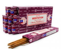 Благовония Индийские MEDITATION 12 палочек (Satya) - магазин здорового питания «Добрый лес»