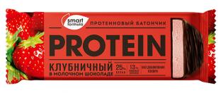 Батончик протеиновый КЛУБНИЧНЫЙ 40гр (Smart Formula) - магазин здорового питания «Добрый лес»