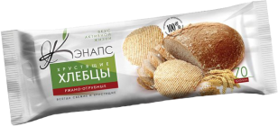 Хрустящие хлебцы РЖАНО-ОТРУБНЫЕ 70гр (Кэнапс) - магазин здорового питания «Добрый лес»