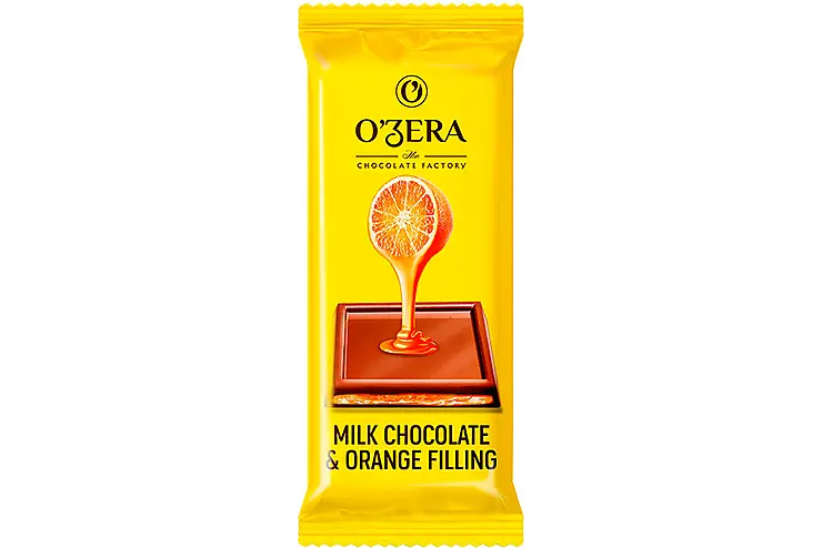 Шоколад молочный АПЕЛЬСИН 24гр (O'zera) - магазин здорового питания «Добрый лес»
