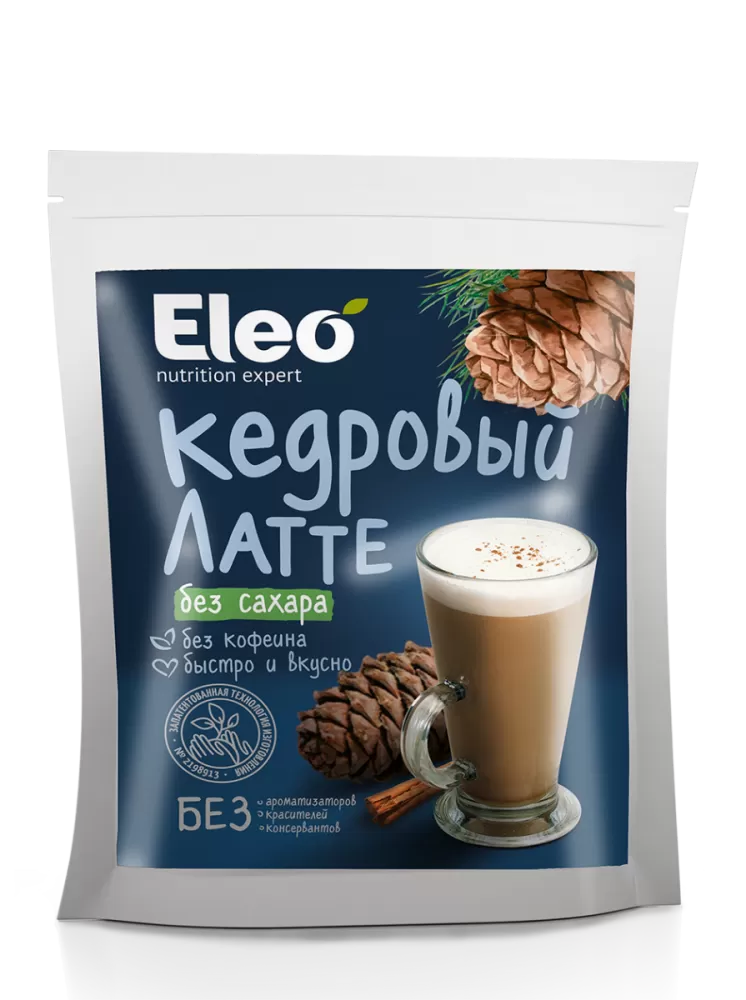 Латте КЕДРОВЫЙ без сахара 150гр (Eleo) - магазин здорового питания «Добрый лес»