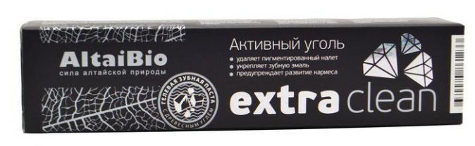 Зубная паста АКТИВНЫЙ УГОЛЬ 75мл (AltaiBio) - магазин здорового питания «Добрый лес»